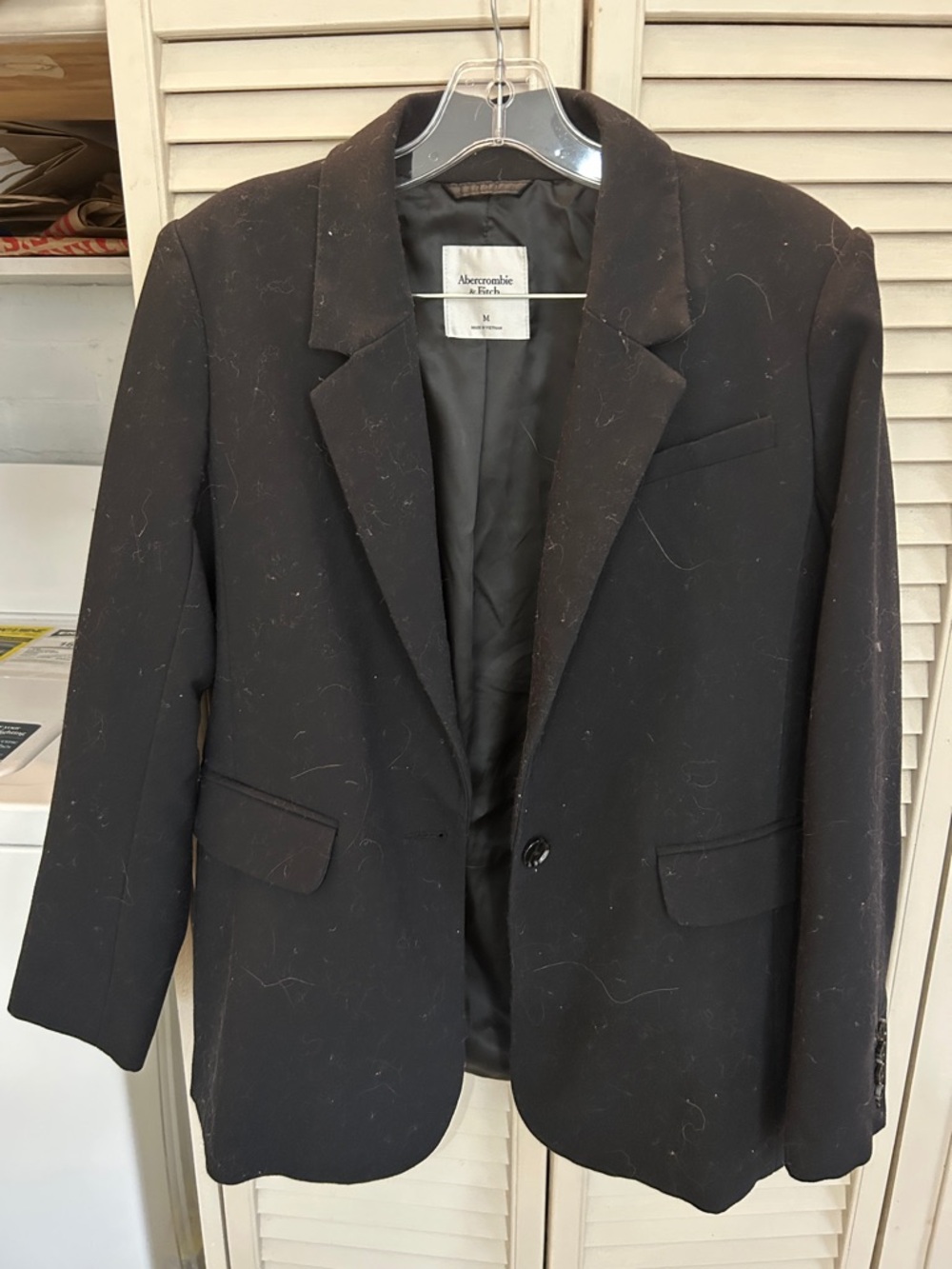 Abercrombie & Fitch womens Black Blazer jacket office